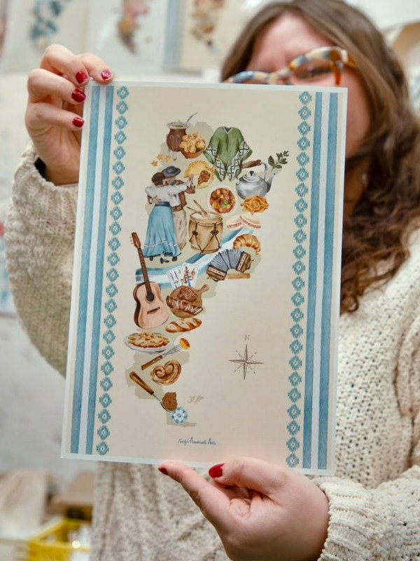 Producto - Lámina mapa tradición Argentina