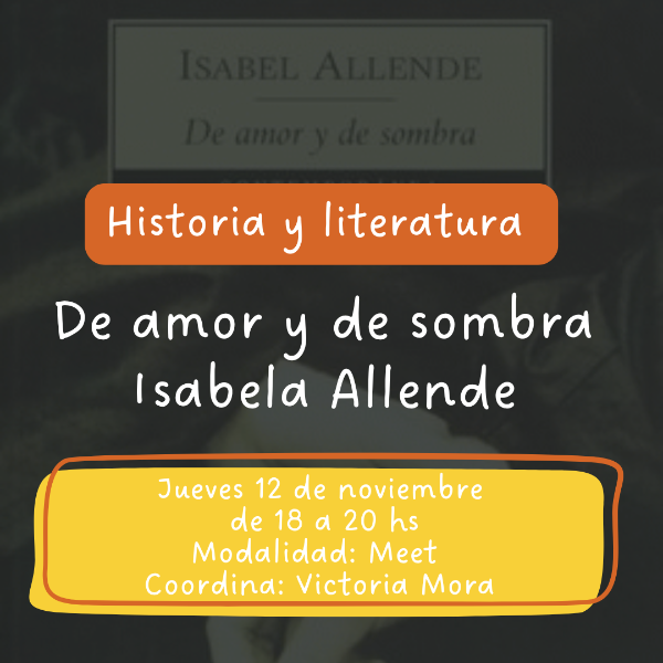 Producto - Historia y literatura. De amor y de sombra, Isabel Allende