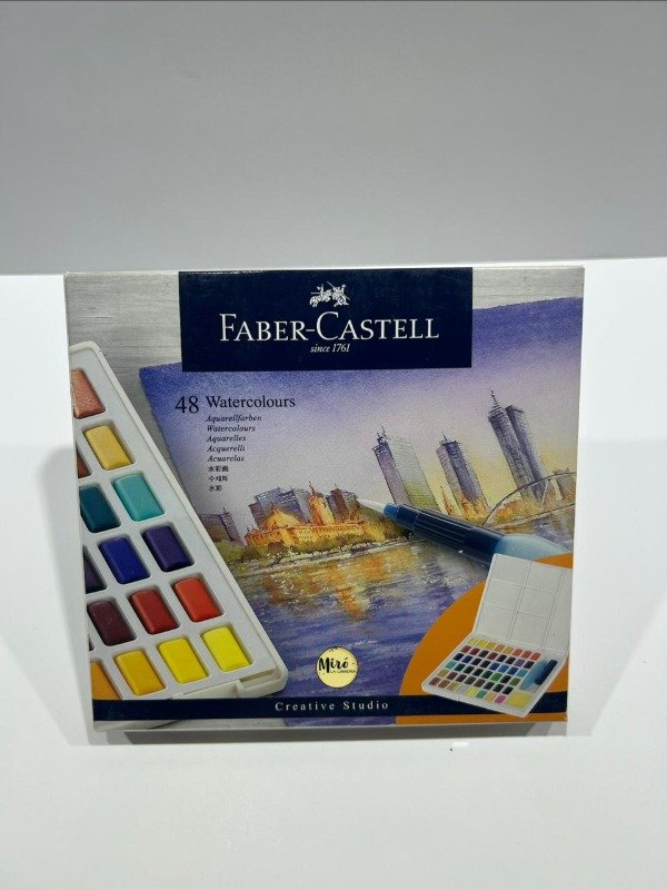 Producto - Set de acuarelas Faber-Castell creative studio x48