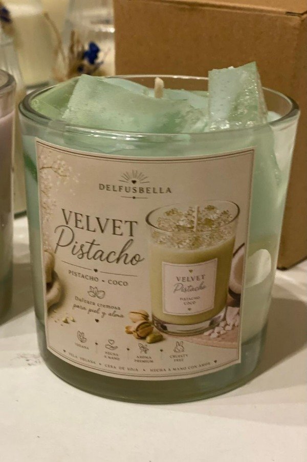 Producto - VELA VELVET PISTACHO