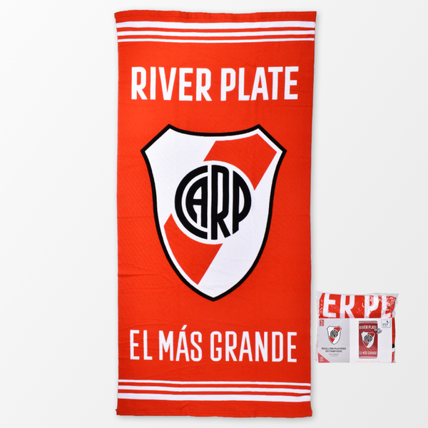 Producto - Toallon playero microfibra River Plate para playa