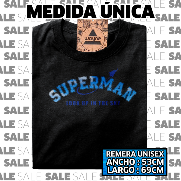 Producto - Remera sale Superman look up in the sky