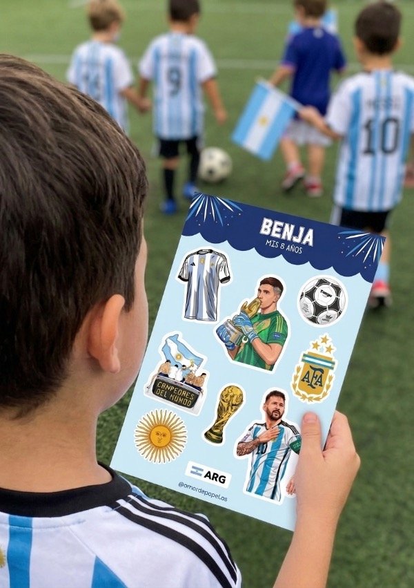 Producto - Plancha Stickers Selección Argentina