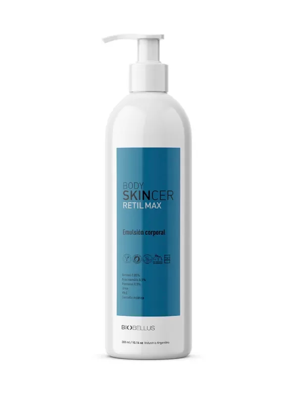 Producto - BODY SKINCER RETIL MAX, EMULSIÓN CORPORAL 300ML - BIOBELLUS