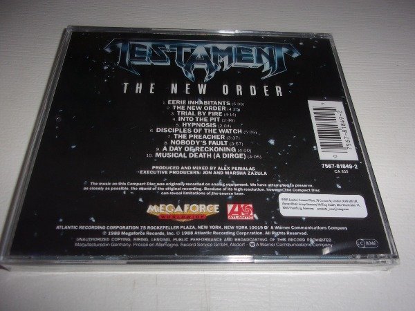 Producto - CD TESTAMENT  THE NEW ORDER NUEVO EUROPA 31C - 1