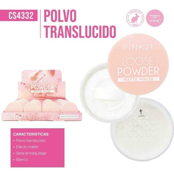 Producto - Polvo traslucido volatil Pink21