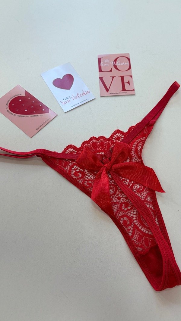 Producto - Less Moño roja