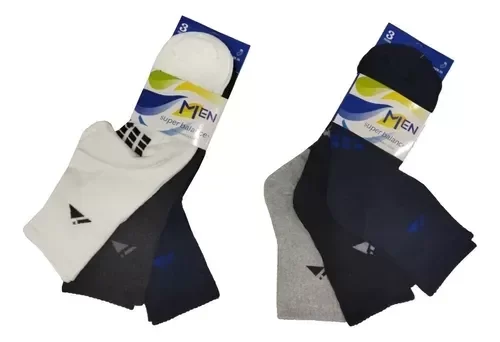 Producto - Media Tenis Hombre Algodon x 12 Pares