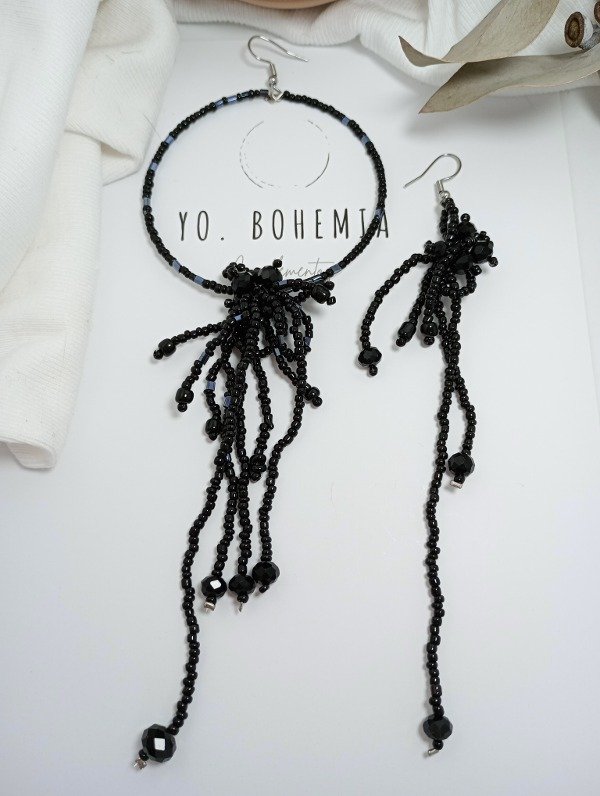 Producto - Aros LIA irregular black - 0