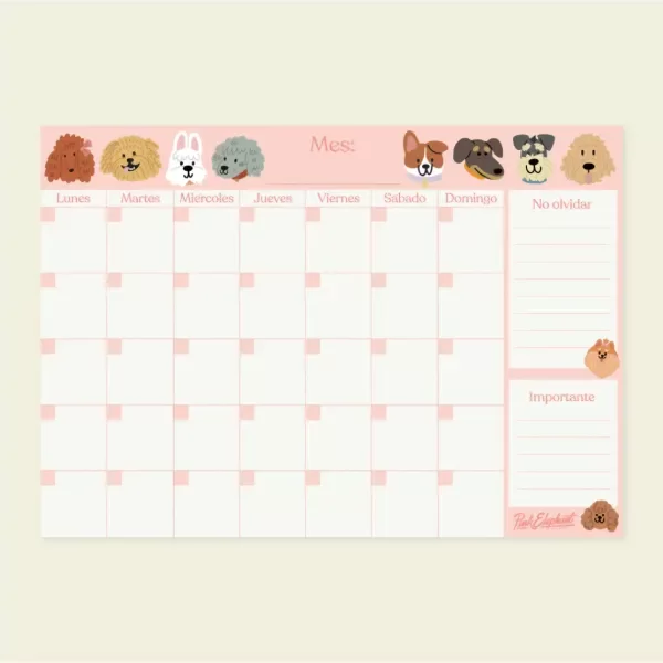 Producto - PLANNER 12 HOJAS PERRITOS
