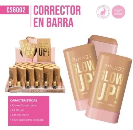 Producto - Pink 21 Corrector en Barra Glow Up