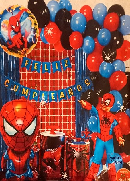 Producto - Set de Globos Hombre Araña y Deco Party