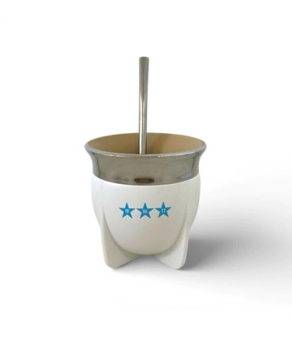 Producto - MATE TRADICIONAL AFA BOCA ABIERTA BLANCO - 3