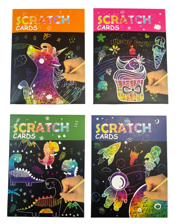 Producto - Tarjetas Mágicas para Raspar. Láminas Creativas