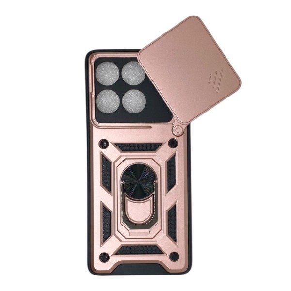 Producto - Funda Reforzada Con Tapa Camara y Anillo Para Motorola Edge 60 Pro Rosa