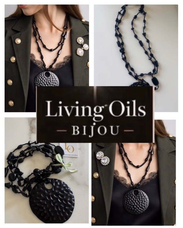 Producto - Collar Bohemio Chic Esfera Negra