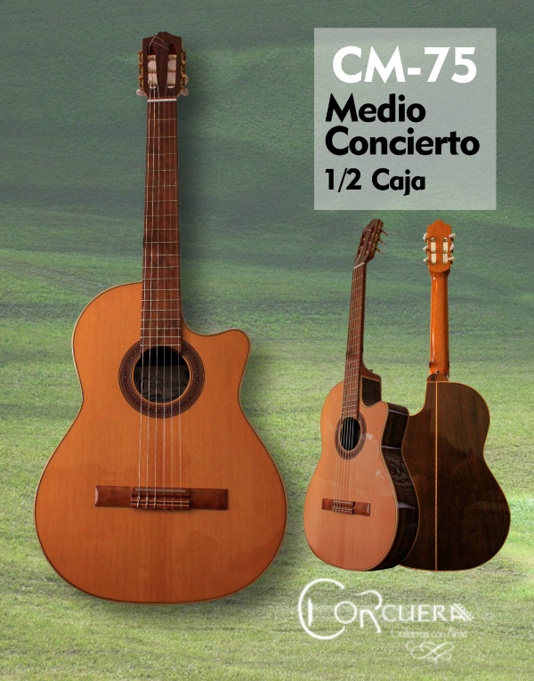 Producto - CM-75 Guitarra Clásica Medio Concierto 1/2 Caja con corte - 0