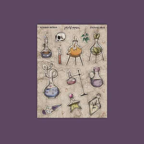 Producto - Stickers Alquimia Antigua