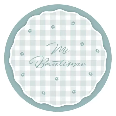 Producto - PACK PLATO DE SITIO "BAUTISMO CELESTE" X 10