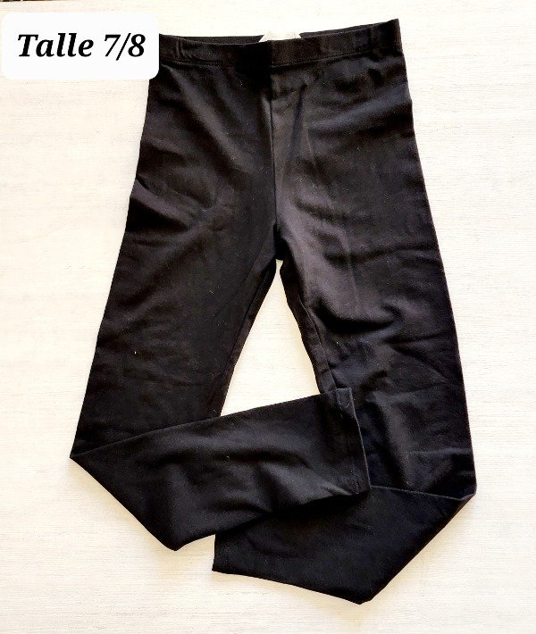 Calza HyM talle 7/8  negro