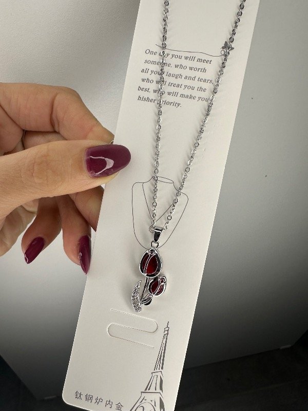Producto - Cadena tulipan bordo