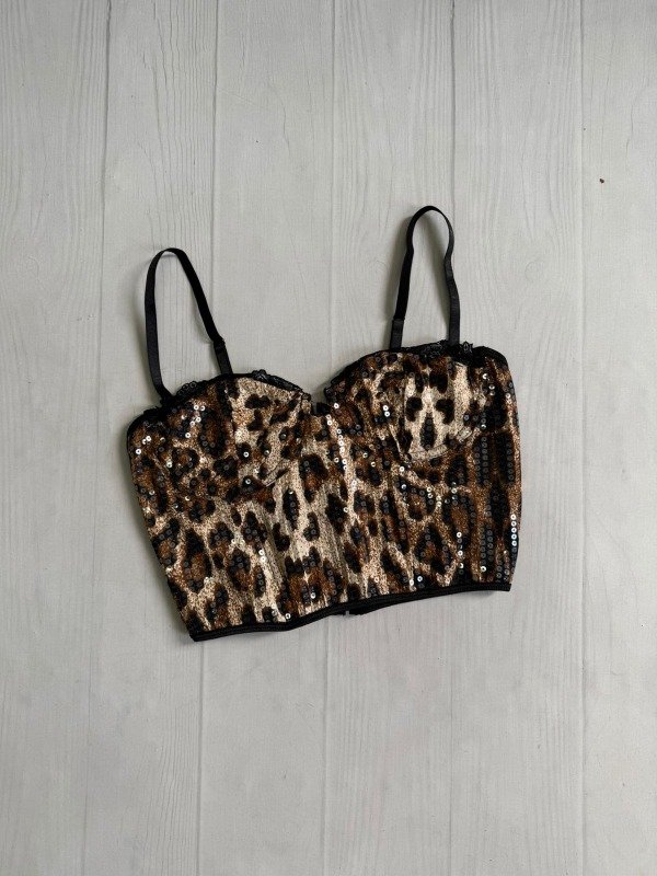Producto - [5476] IMPORTADO Corset ballenas lentejuelas print