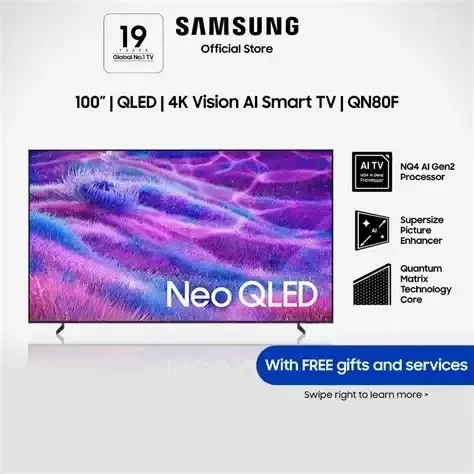 Producto - SMART TV SAMSUNG 100" NEO QLED QN80F VISION AI SMART
