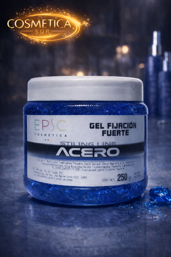 Producto - gel extra fuerte acero fahrenheit epic x 250 grs