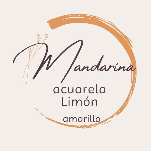 Producto - Acuarelas Mandarína (Cerámica) LIMÓN - (AMARILLO)