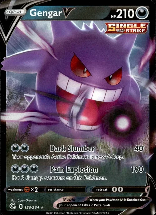 Producto - Gengar V - 156/264 - Fusion Strike - Holo