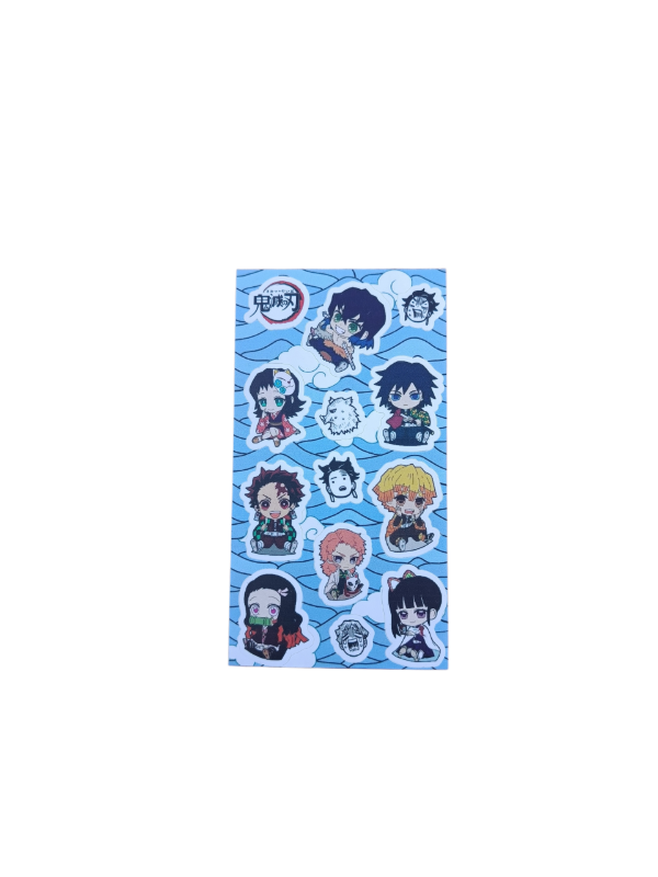 Producto - PLANCHA STICKERS - DEMON SLAYER