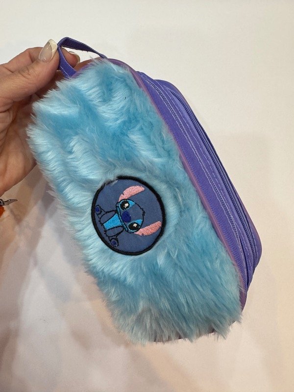 Producto - Cartuchera Stich doble cierre celeste/lila