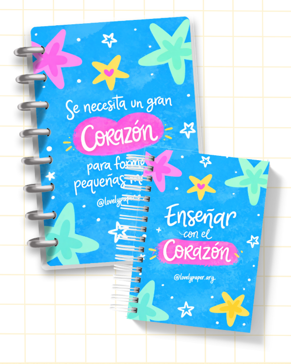 Producto - Combo Docente Agenda A5 TAPA DURA Cuaderno de Discos Inteligentes A4 TAPA BLANDA