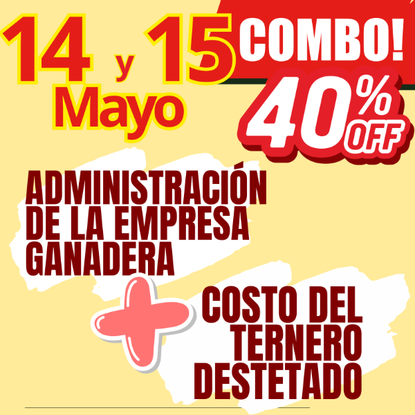 Producto - COMBO 2 CURSOS: Administración Ganadera + Costo del Ternero