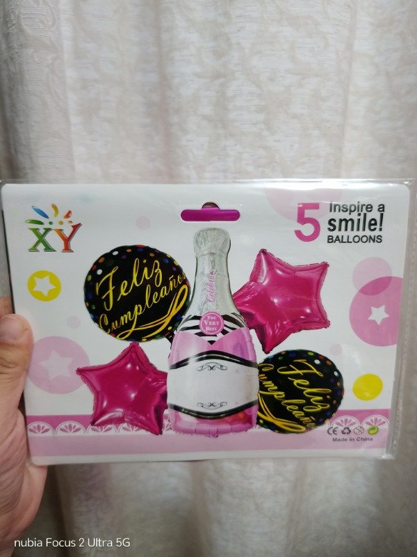 Producto - Set x5 botella rosa