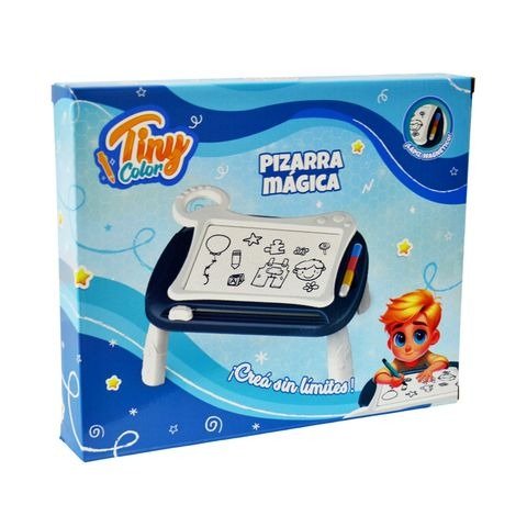 Producto - MESITA CON PIZARRA MAGICA Y ACCESORIOS EN CAJA TINY 25.X21.X3CM