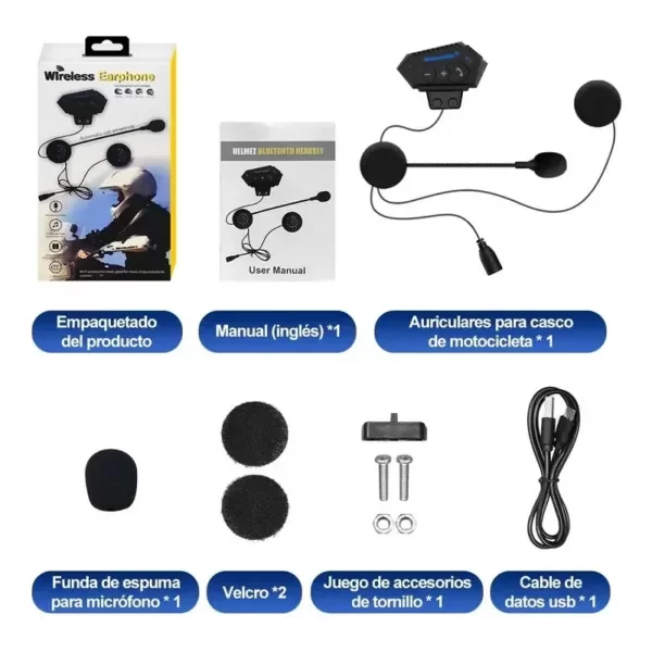 Producto - AURICULAR INALAMBRICO PARA MOTO