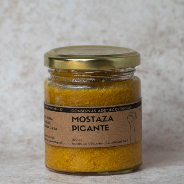 Producto - Mostaza picante - 200 Cc - Conservas Agroecológicas