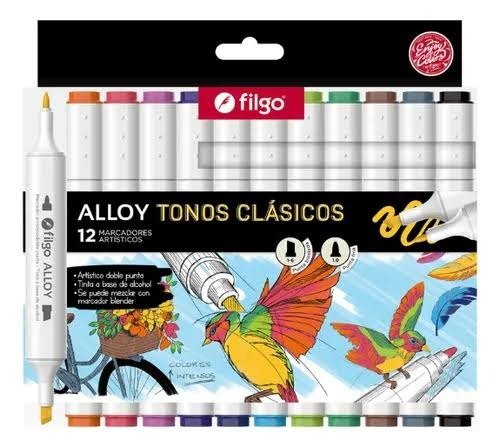 Producto - Marcadores Alloy, doble punta, Filgo - 7