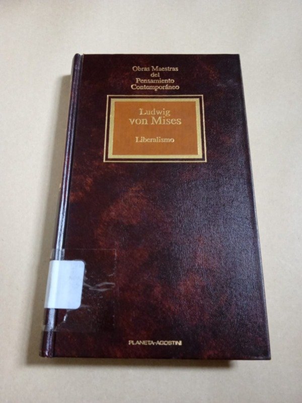 Producto - Liberalismo - Ludwig Von Mises - Planeta Agostini 1994 - Tapa dura