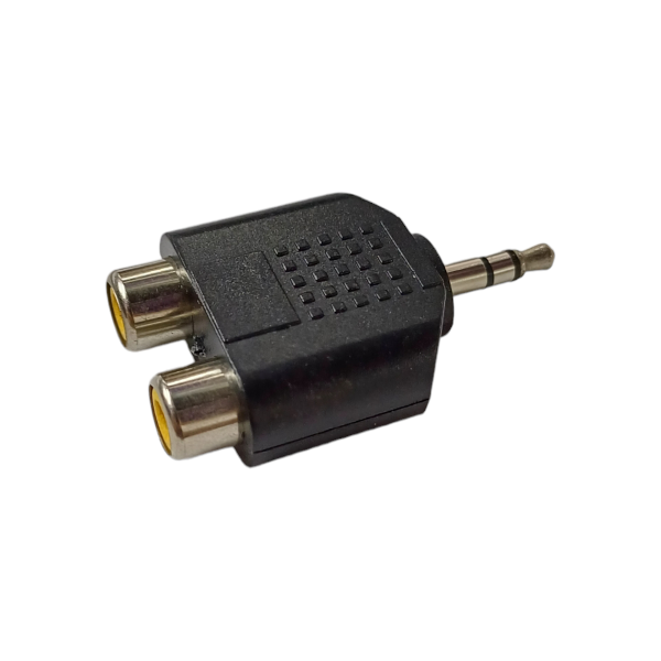 Producto - Plug 3.5 A 2 Hembra RCA cod17844