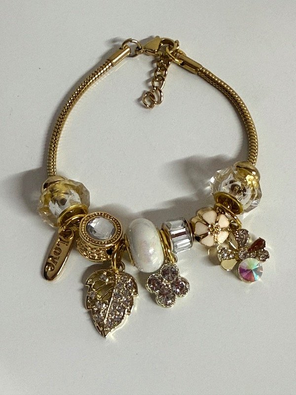 Producto - PD139 Pulsera Pandora con dijes charms 18+3cm