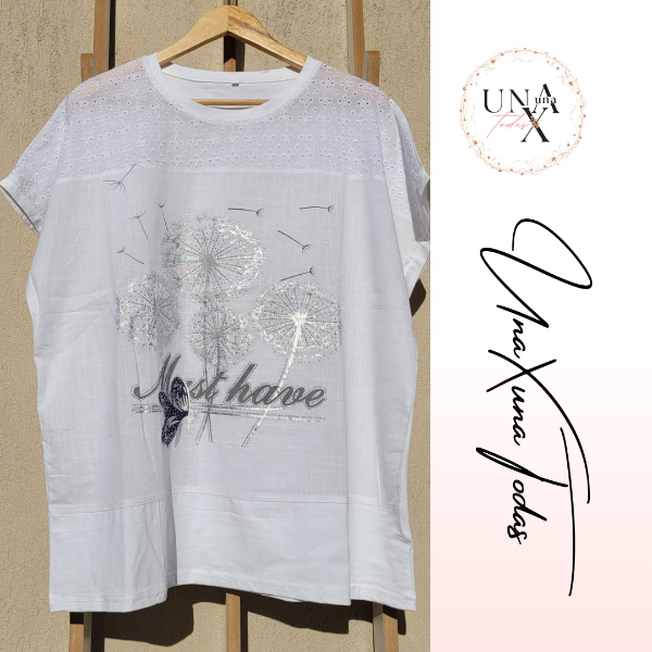 Producto - Remerón Dandelion Blanco