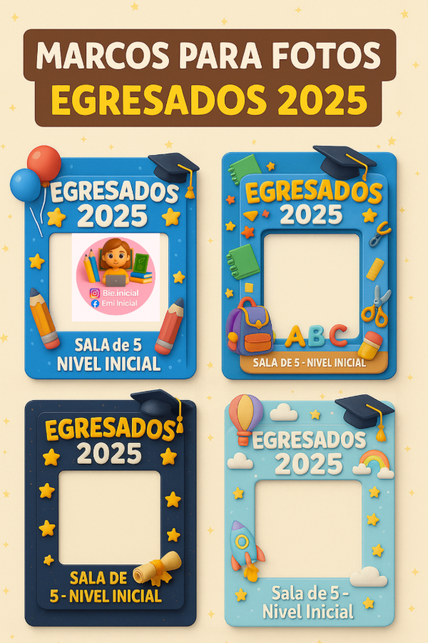 Producto - "PACK MARCOS PARA FOTOS EGRESADOS 2025"