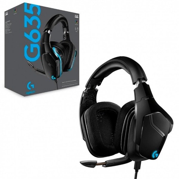 Producto - Auriculares Gamer Logitech G Series G635 Negro Con Luz Rgb Led - 0