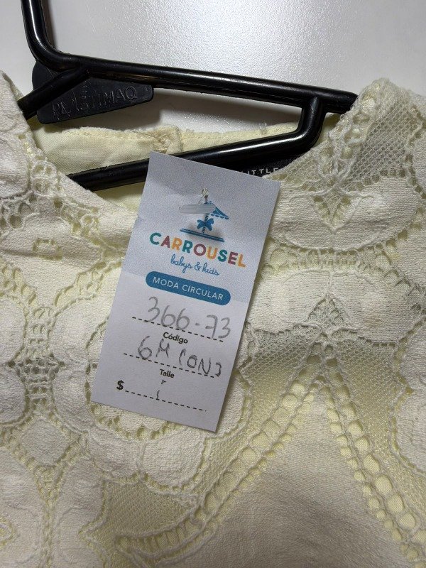 Producto - Vestido de encaje marfil Little Akiabara 6 meses - 4