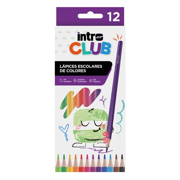 Producto - Lapiz de Colores INTRO Club x 12 largos
