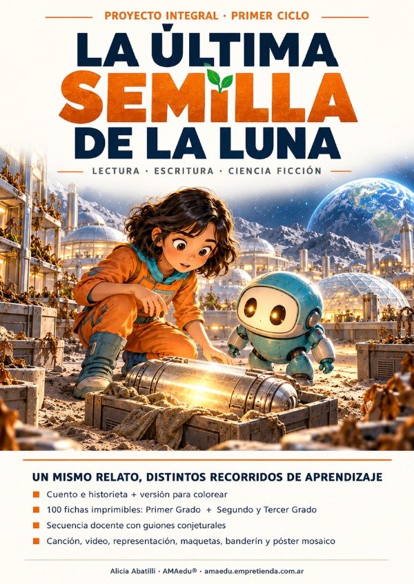 Producto - Lectura LA ÚLTIMA SEMILLA DE LA LUNA (Primer Ciclo, Ciencia Ficción) - 0