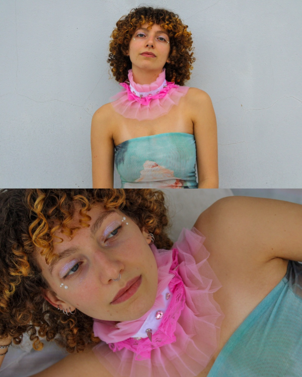 Producto - Arlequin Choker Rosa