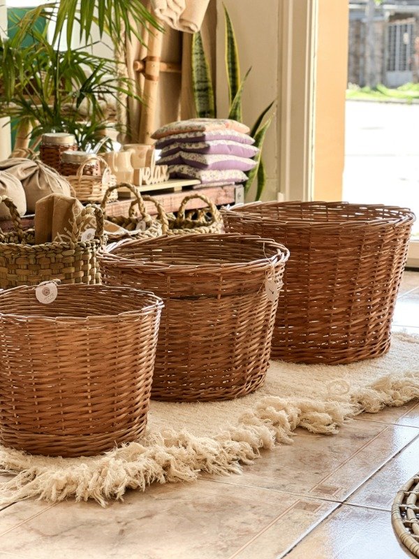 Producto - CESTO MACETERO MIMBRE